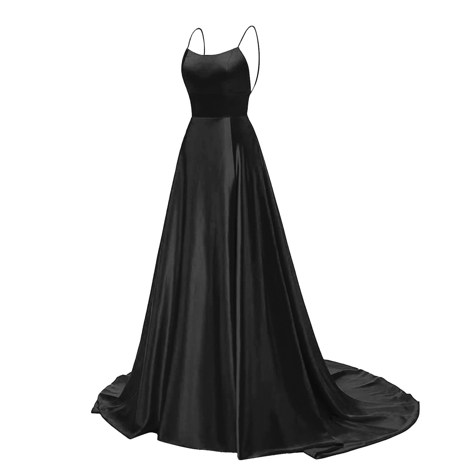 Elegant Off The Shoulder Formal Evening Dress for Women - Sexy Sleeveless Side Slit Maxi Gown for Wedding Guest, Party & Special Occasions