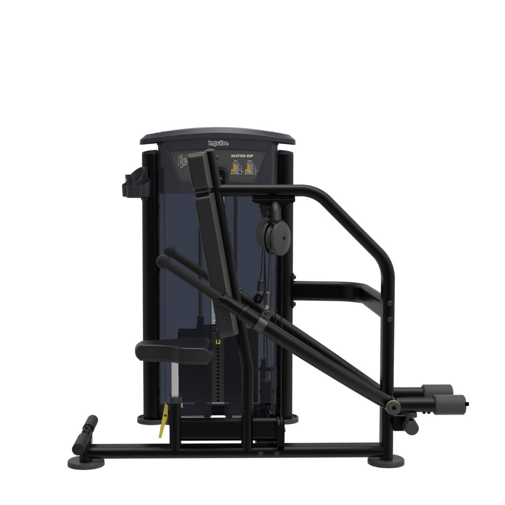 Impulse Seated Dip Machine - 235lb Weight Stack for Home & Gym Strength Training - Perfect for Triceps, Chest, and Shoulder Workouts