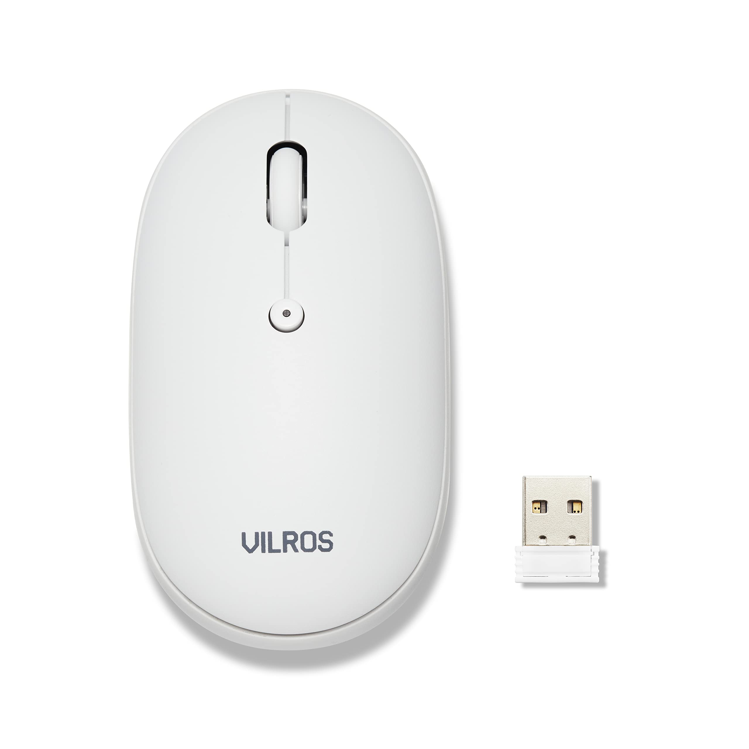 Vilros Dual Mode Wireless & Bluetooth Mouse for Raspberry Pi - Rechargeable, Ergonomic Design for Comfortable Use in Office, Gaming & Programming