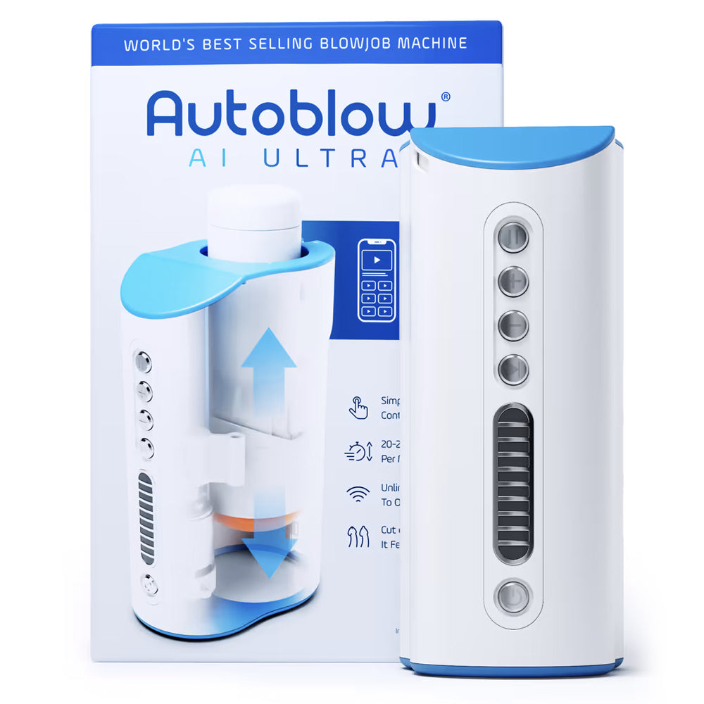 Autoblow AI Ultra Automatic Stroking Interactive Blowjob Machine for Men - Realistic Adult Toy for Solo Pleasure & Couples Play - Perfect for Home Use & Discreet Enjoyment
