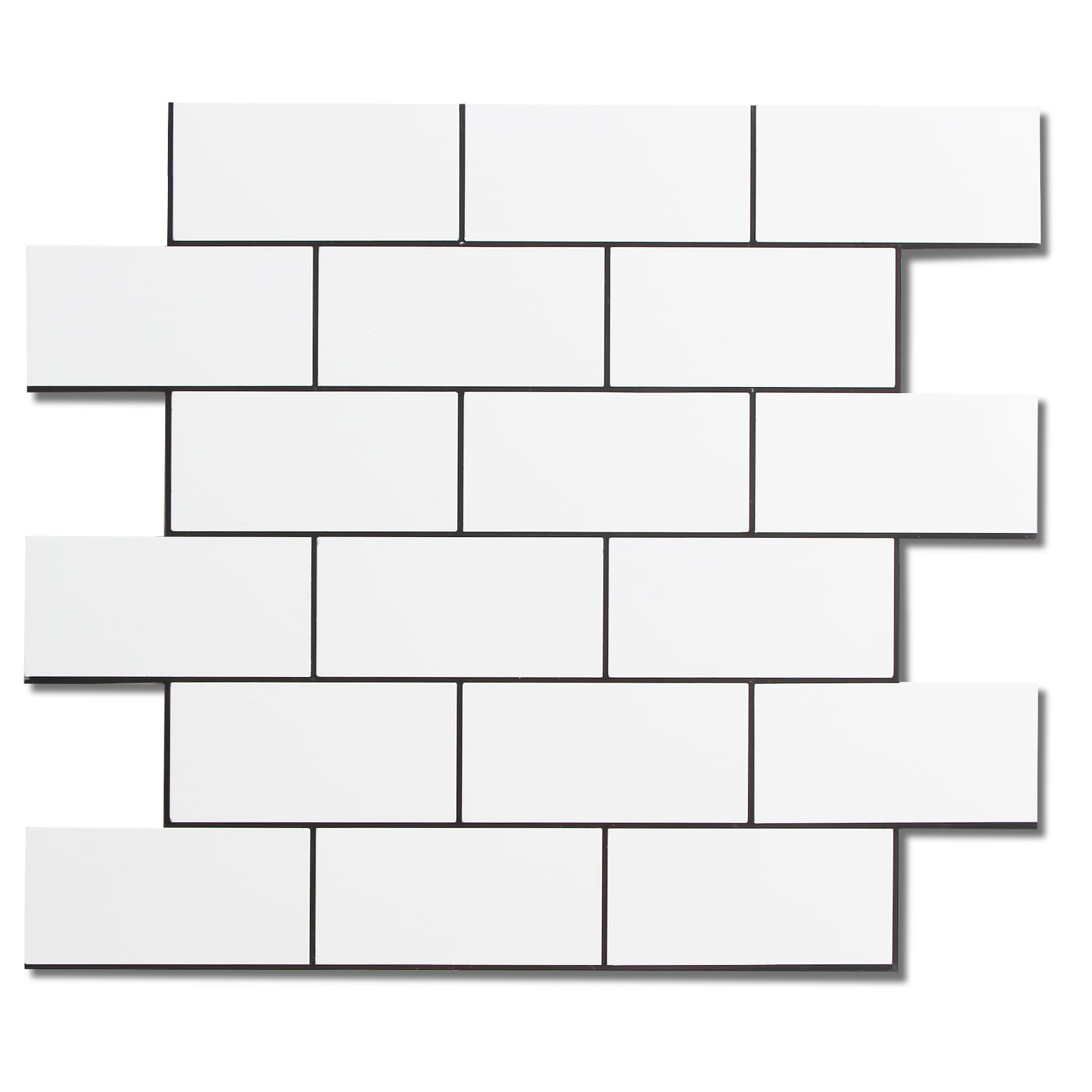 10 Sheets Thicker Peel and Stick Backsplash Tiles - 12
