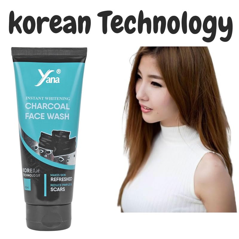 Best Acne-Fighting Charcoal Face Wash for Men - Deep Cleansing & Oil Control for Clear Skin | Perfect for Daily Skincare & Post-Workout Use