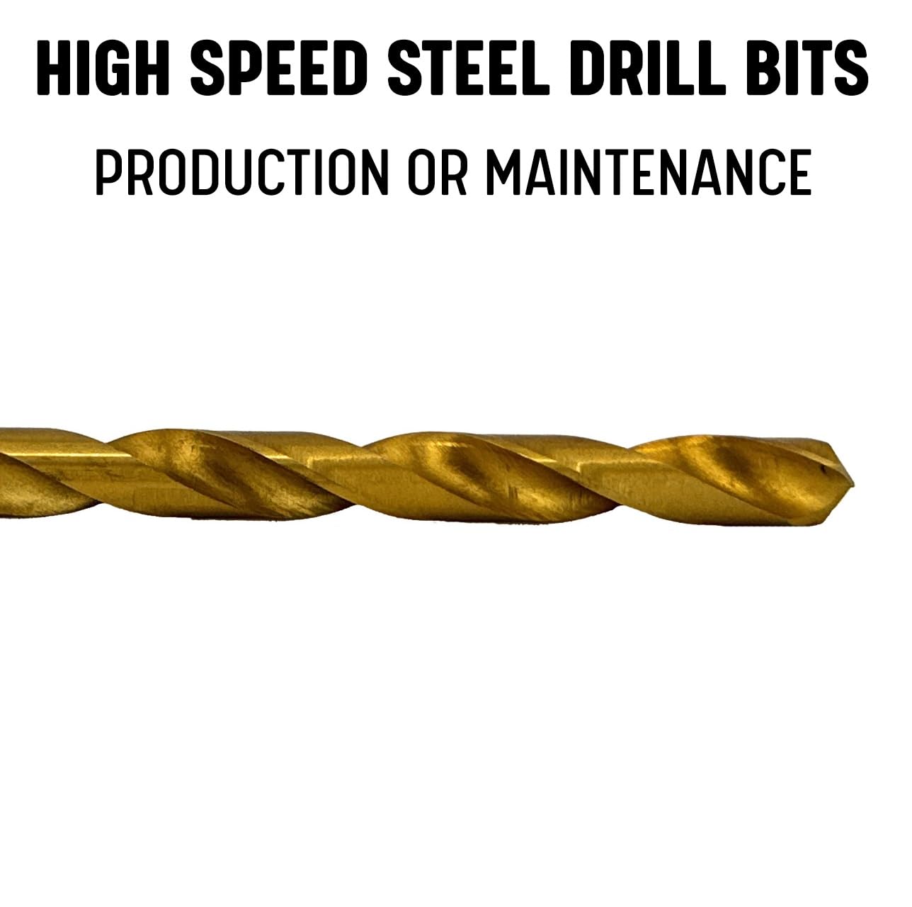 Premium 115-Piece Tin-Coated Drill Bit Set by Drill America (1/16