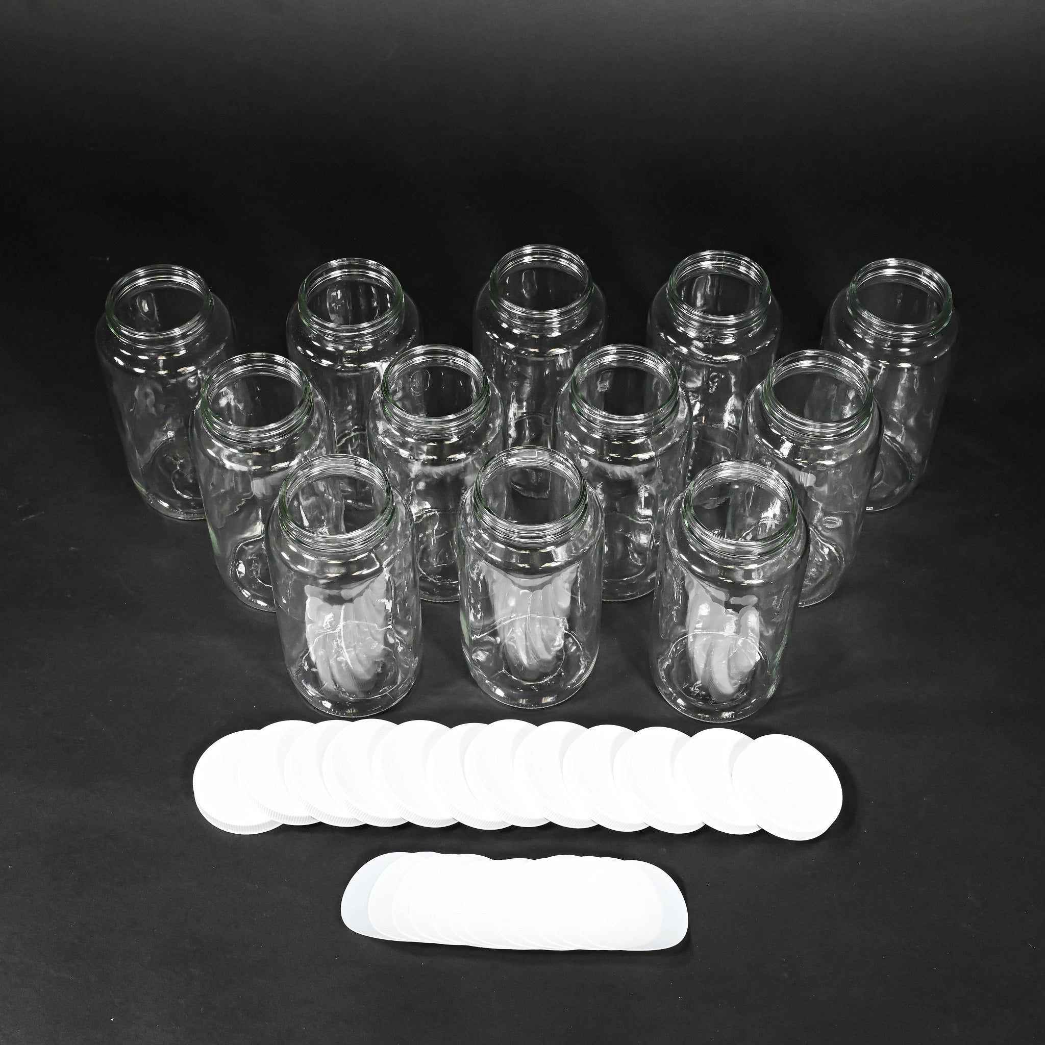 12 Pack 950ml Glass Bottles with Airtight Lids - Perfect for Homemade Juice, Kombucha, Cold Brew & Meal Prep Storage