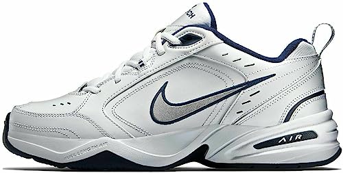 White Silver Metallic Navy Blue