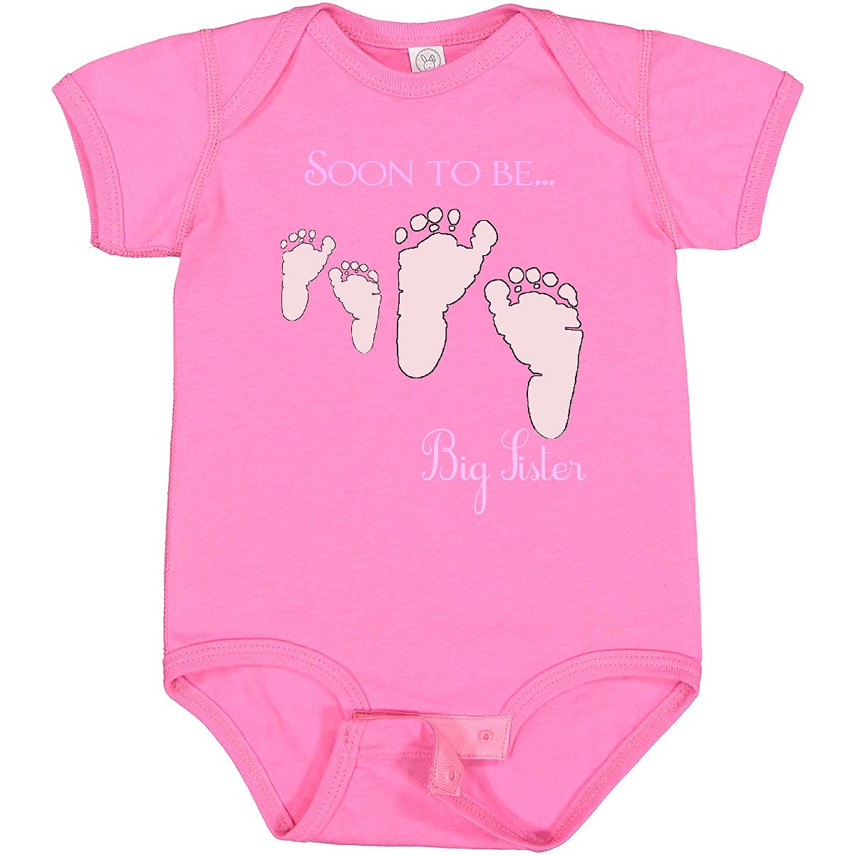 Inktastic Soon To Be Big Sister Baby Bodysuit - Cute Sibling Announcement Outfit for Newborns & Toddlers - Perfect for Gender Reveals, Baby Showers & Family Photos