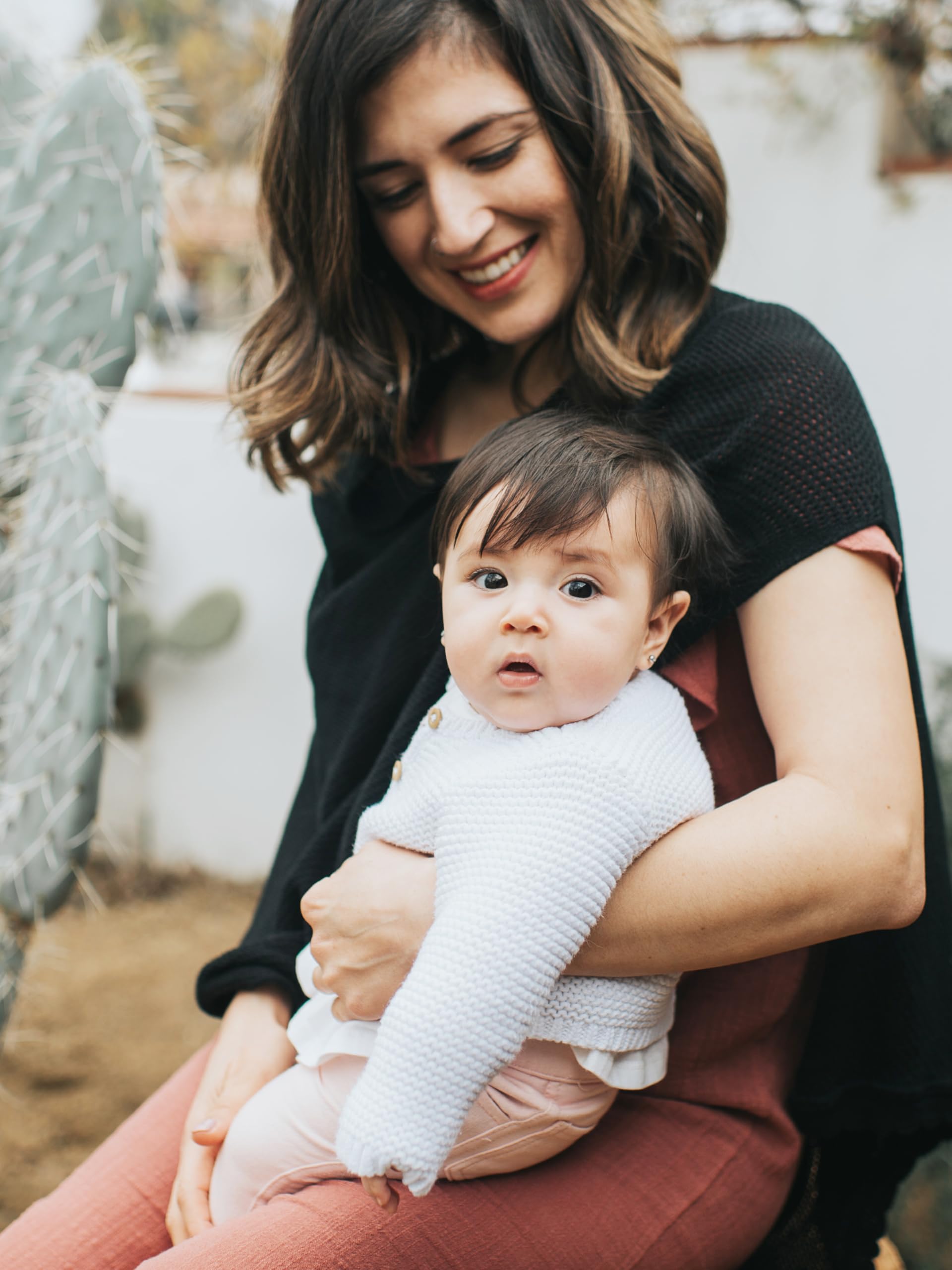 Amma The Cocoon™ - Premium Nursing Cover & Breastfeeding Sweater for Newborn Essentials (Black, One Size) | Soft & Breathable Nursing Cover for Discreet Breastfeeding in Public, Home & Travel