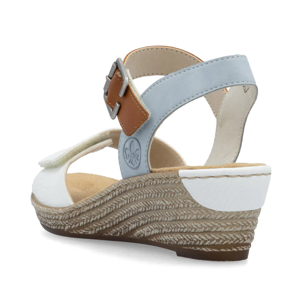 Rieker 62460 White Multi Women's Comfortable Slip-On Shoes - Perfect for Casual Wear, Office & Walking