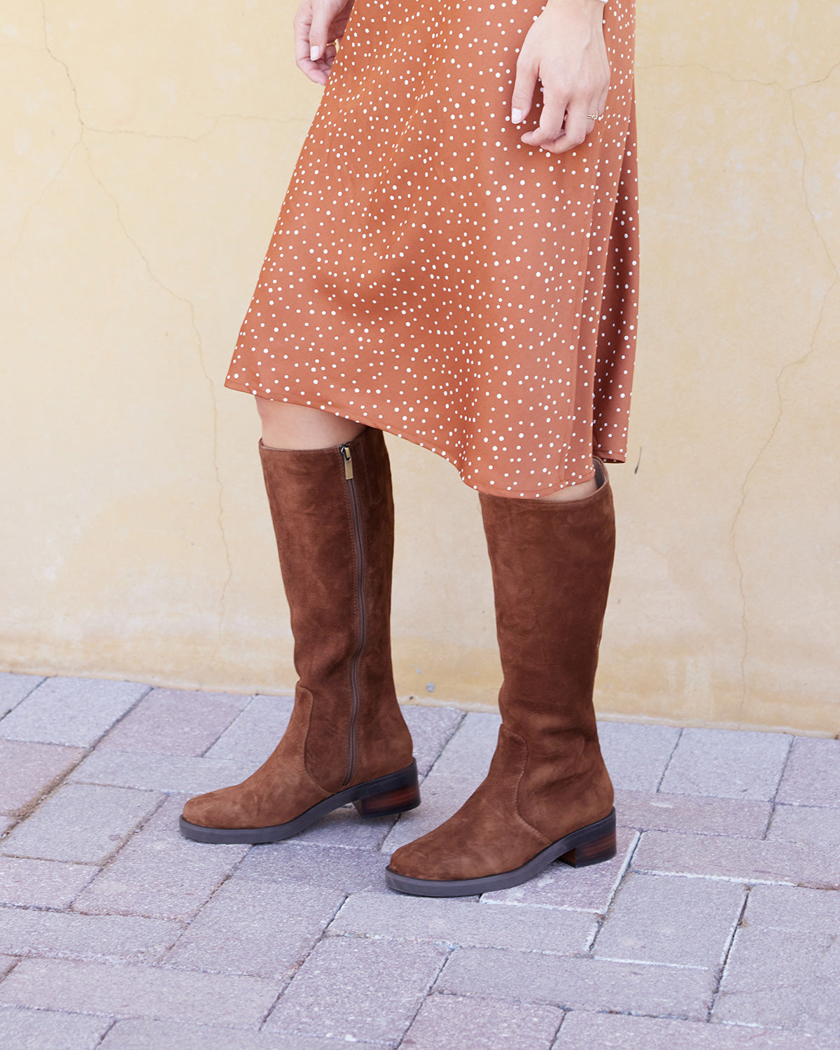 Abeo Traverse Tall Caramel Boots - Waterproof Hiking Boots for Women - Perfect for Outdoor Adventures & Trail Walking