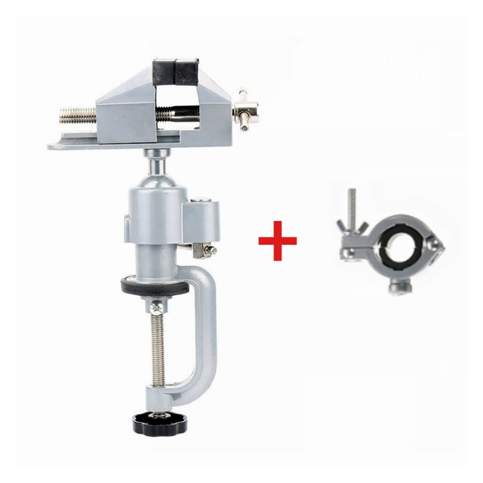 Universal Electric Drill Stand Holder - Swivel Table Vise & Bench Clamp Bracket for Woodworking | Multifunctional Movable Home Vice & Grinder Accessory | Perfect for DIY Projects, Metalworking, and Home Workshop Use