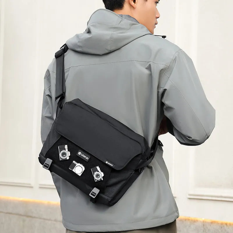 Ulanzi B158 Crossbody Camera Bag - Lightweight & Waterproof DSLR/SLR Shoulder Bag for Travel, Hiking & Photography