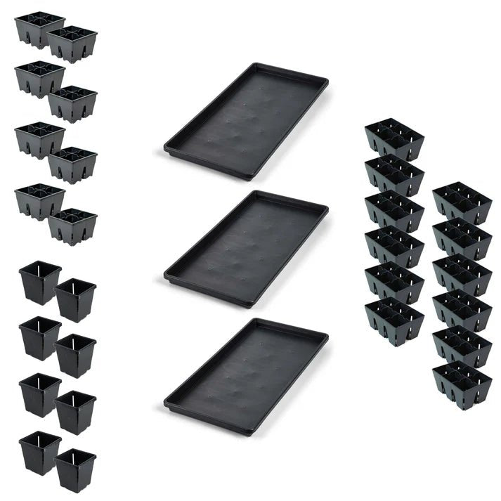 Epic Gardening Seed Starting Kit - 10-Piece Potting Set with Trays, Pots & Tools for Indoor & Outdoor Planting - Perfect for Herbs, Vegetables & Flowers