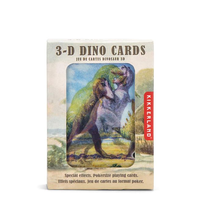 3D Dinosaur Playing Cards - 54 Premium Quality Cards for Kids & Adults - Perfect for Family Game Nights, Party Favors & Educational Fun