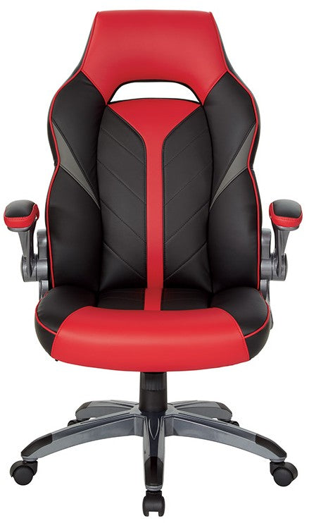 Office Star Orion High Back Gaming Chair [ORN25] - Ergonomic Support for Long Hours, Adjustable Height & Lumbar Support - Perfect for Home Office, Gaming & Workstations