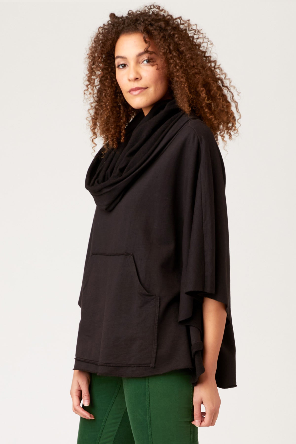 Paige Poncho Black - Stylish & Comfortable Women's Wear for Fall & Winter Fashion | Perfect for Casual Outings, Travel & Layering