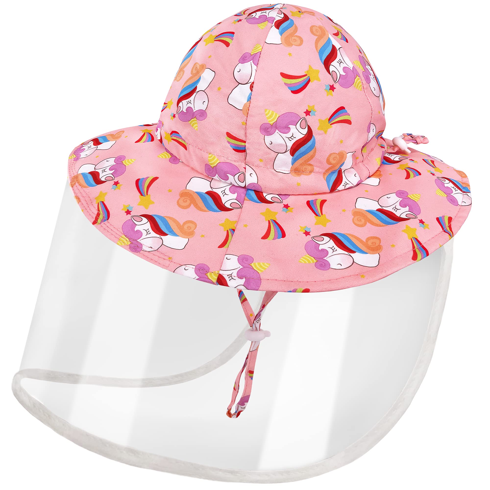 UV Protection Cotton Bucket Hats for Kids - Foldable Sunscreen Fisherman Cap with Cover | Perfect for Outdoor Play, Beach Trips & Summer Activities