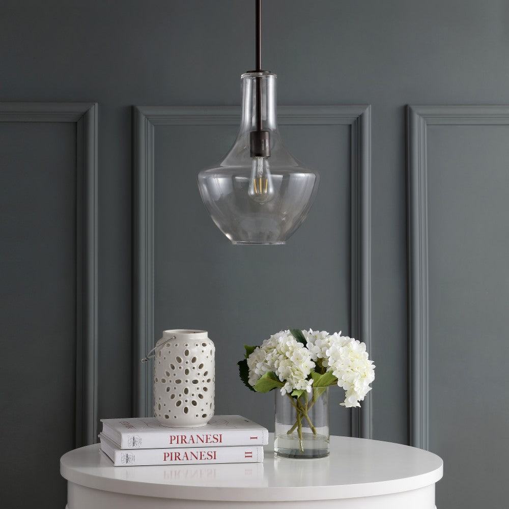 Modern LED Pendant Light Fixture for Kitchen Island & Dining Room - Watts Glass/Metal Hanging Light with Adjustable Height, Energy Efficient Lighting for Home & Restaurant Decor