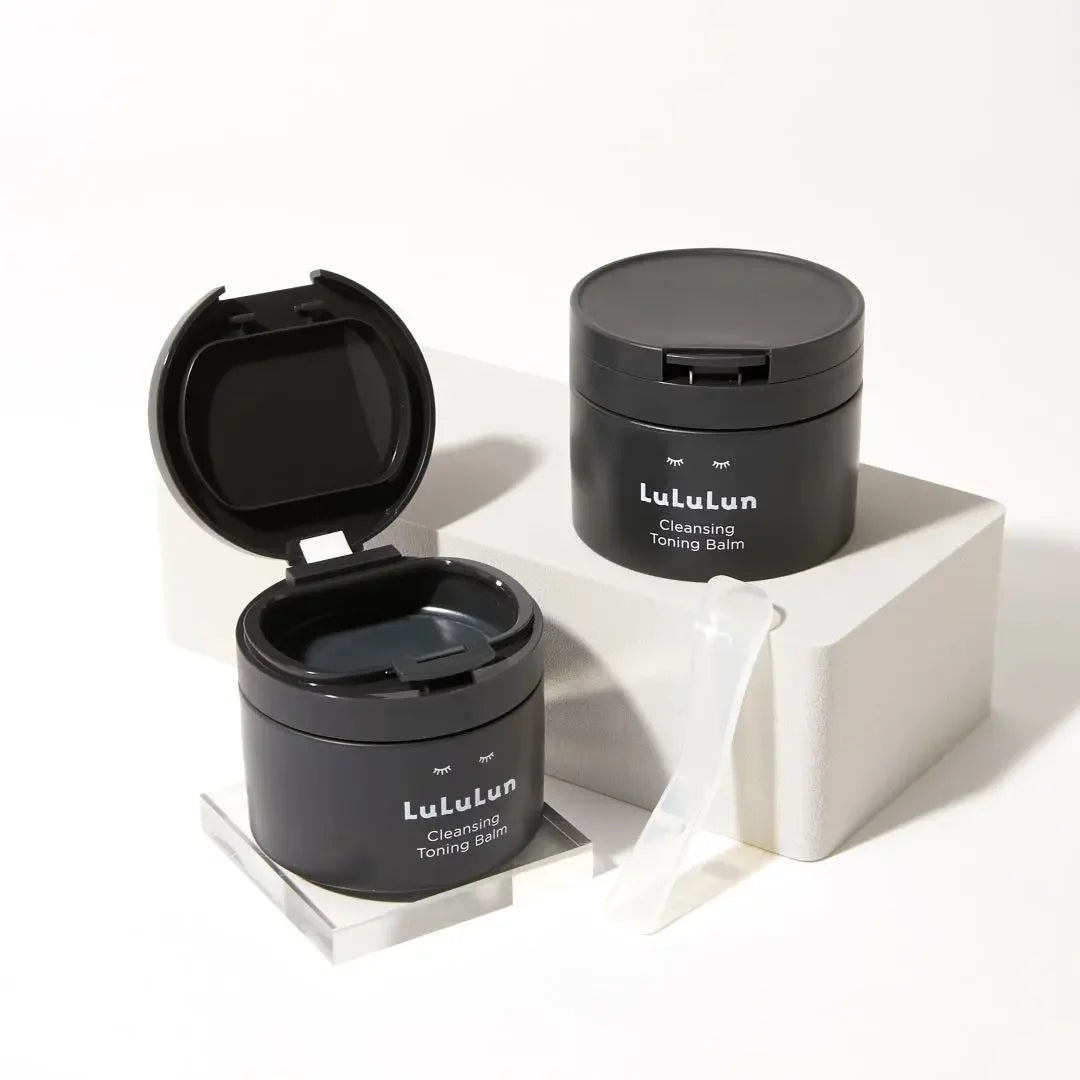 Lululun Charcoal Cleansing Balm - Deep Pore Cleanser for Blackheads & Acne, 90g - Perfect for Daily Skincare & Makeup Removal