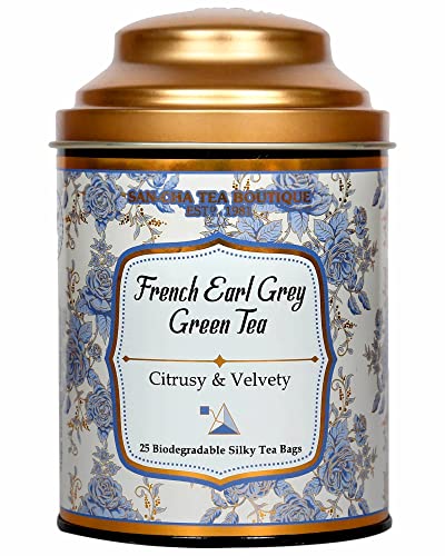 Premium French Earl Grey Green Tea Bags - Rainforest Alliance Certified, Antioxidant-Rich with Bergamot & Vanilla (Set of 2) | Immunity Boosting Herbal Tea | Perfect for Afternoon Tea, Gifts & Relaxation