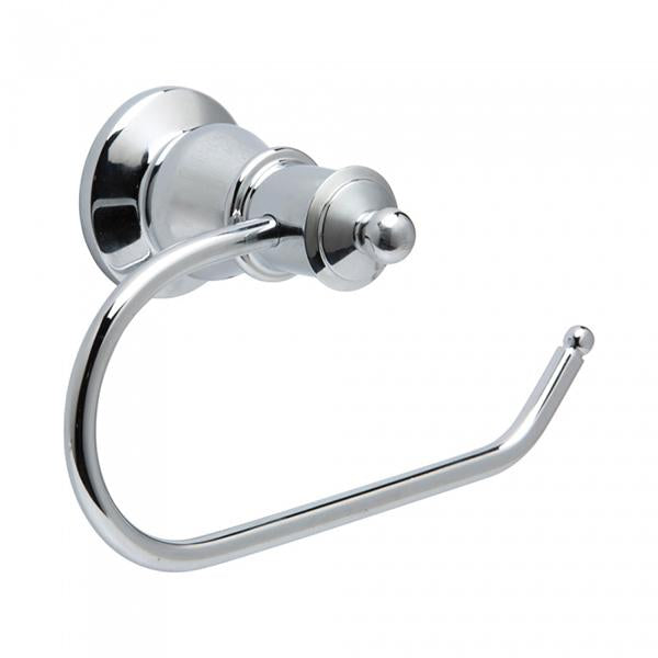 Fienza 81003 Chrome Toilet Paper Holder - Modern Bathroom Tissue Roll Stand with Easy Installation, Perfect for Home, Hotel & Restroom Decor
