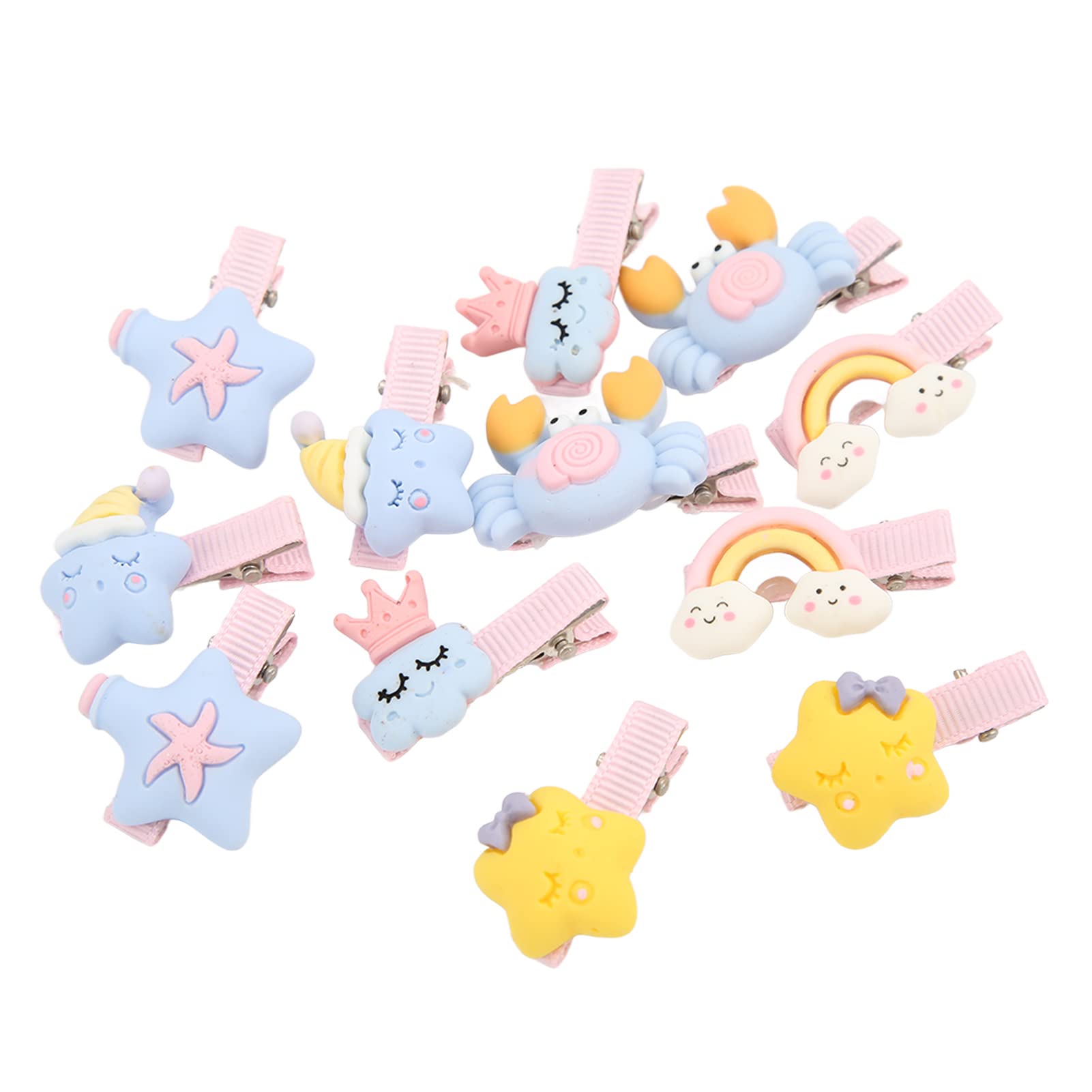 Resin Pet Hair Clips for Long Hair - Sazao Pet Hairpin for Grooming & Styling