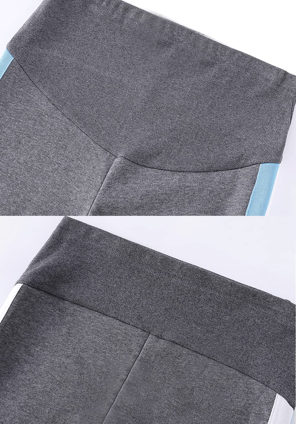 Soft Cotton Maternity Sweatpants with Sherpa Lining - Comfortable Over Bump Pregnancy Pants for Expecting Moms | Perfect for Relaxing at Home, Winter Wear & Postpartum Recovery