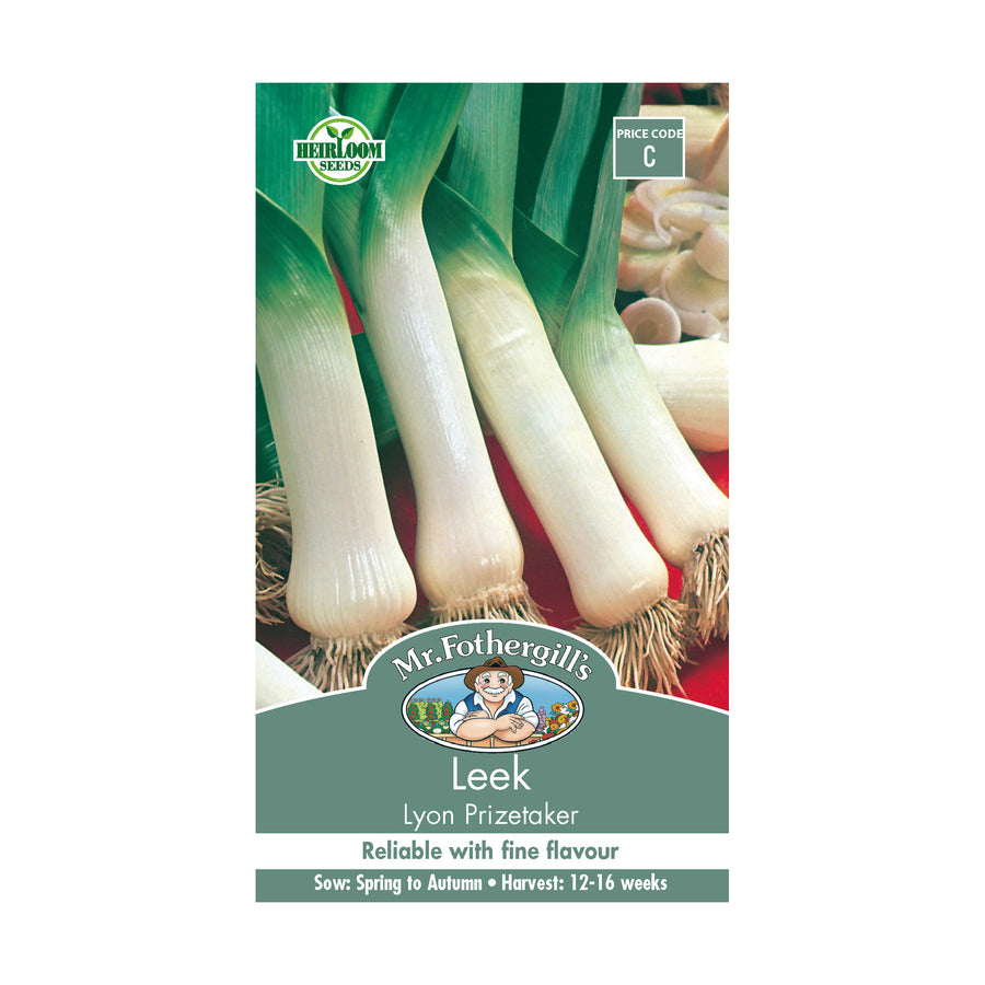 Premium Leek 'Lyon Prizetaker' Seeds - Giant Heirloom Vegetable Seeds for Home Gardening, Cooking & Canning - Perfect for Soups, Stews & French Cuisine