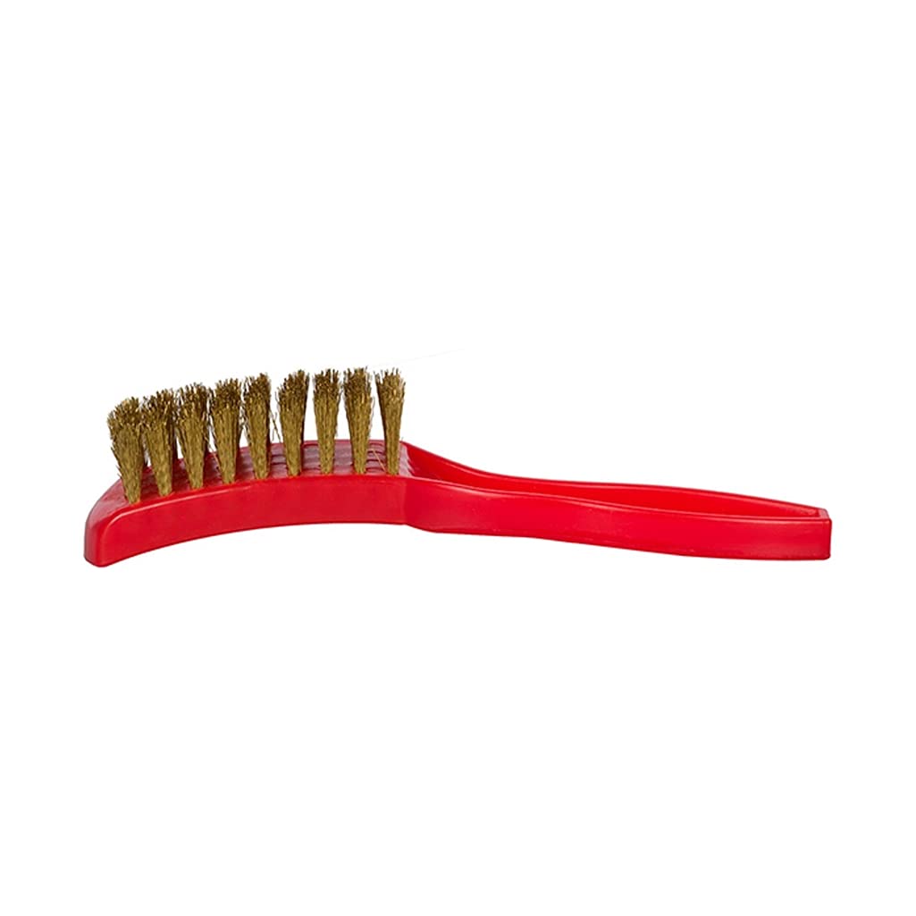 KR Strikeforce Premium Shoe Brush for Men & Women - Soft Bristle Shoe Cleaner for Sneakers, Boots & Leather Shoes - Red - Perfect for Shoe Care, Polishing & Stain Removal at Home or On-The-Go