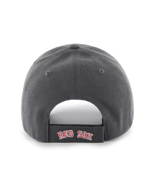 47 Brand Boston Red Sox MVP Adjustable Baseball Cap - Charcoal Grey for Men & Women | Perfect for Baseball Games, Outdoor Sports & Casual Wear