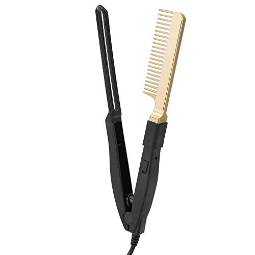 Electric Heating Comb for Wet & Dry Hair - Fast Heating Hair Styling Tool with Nourishing Care | Afro, Straight & Curly Hair | Salon & Home Use for Smoothing, Styling & Frizz Control