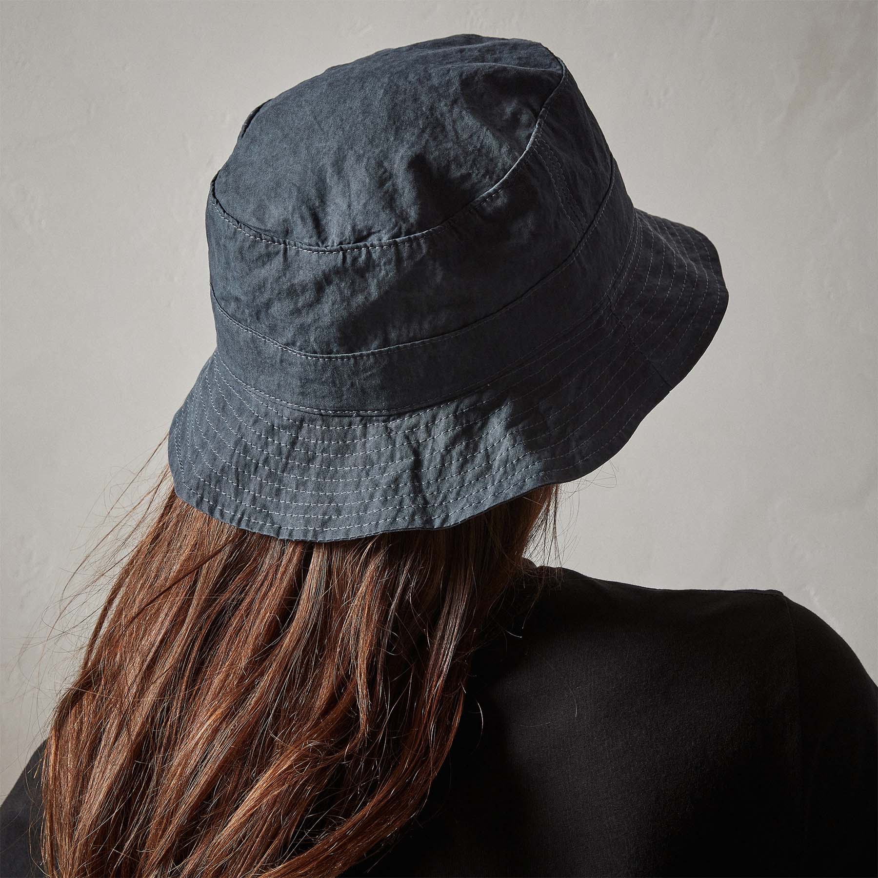 Stylish Cotton Metal Poplin Bucket Hat - Maine Pigment Design | Sun Protection Outdoor Summer Hat for Beach, Hiking & Fashion