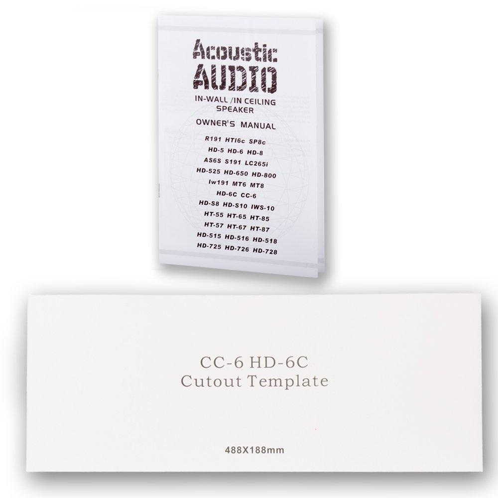 Acoustic Audio HD6c In-Wall Dual 6.5