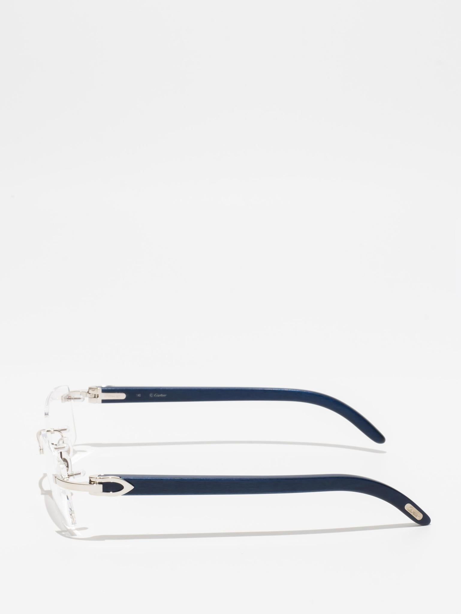 Cartier CT0052O 007 C Décor Wood Eyeglasses - Premium Wooden Frame Sunglasses for Men & Women - Perfect for Outdoor Activities, Fashion & Luxury Style