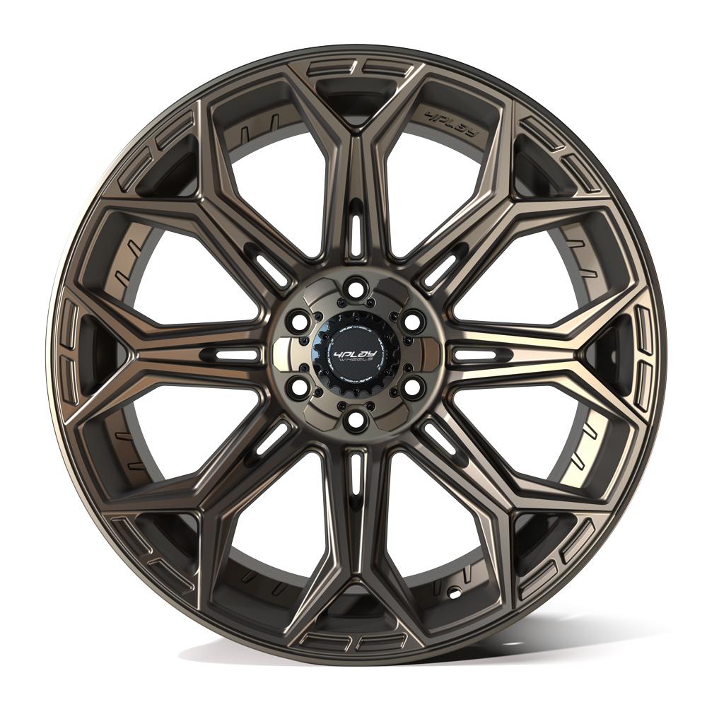 4Play Gen3 4P83 Bronze 22x10.0 18-Inch 6x139.7/6x135mm 106.1mm Offset Wheels - Perfect for Off-Road Trucks, SUVs & Jeeps