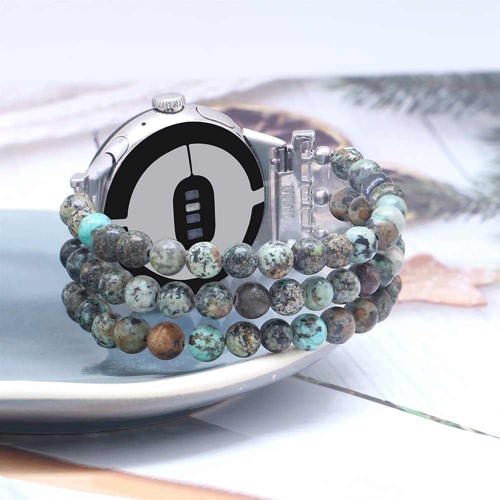 Google Pixel Watch Band 41mm Beaded Gemstone Bracelet for Work & Travel