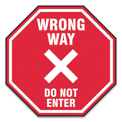 Accuform® Slip Gard Social Distance Floor Signs - 17