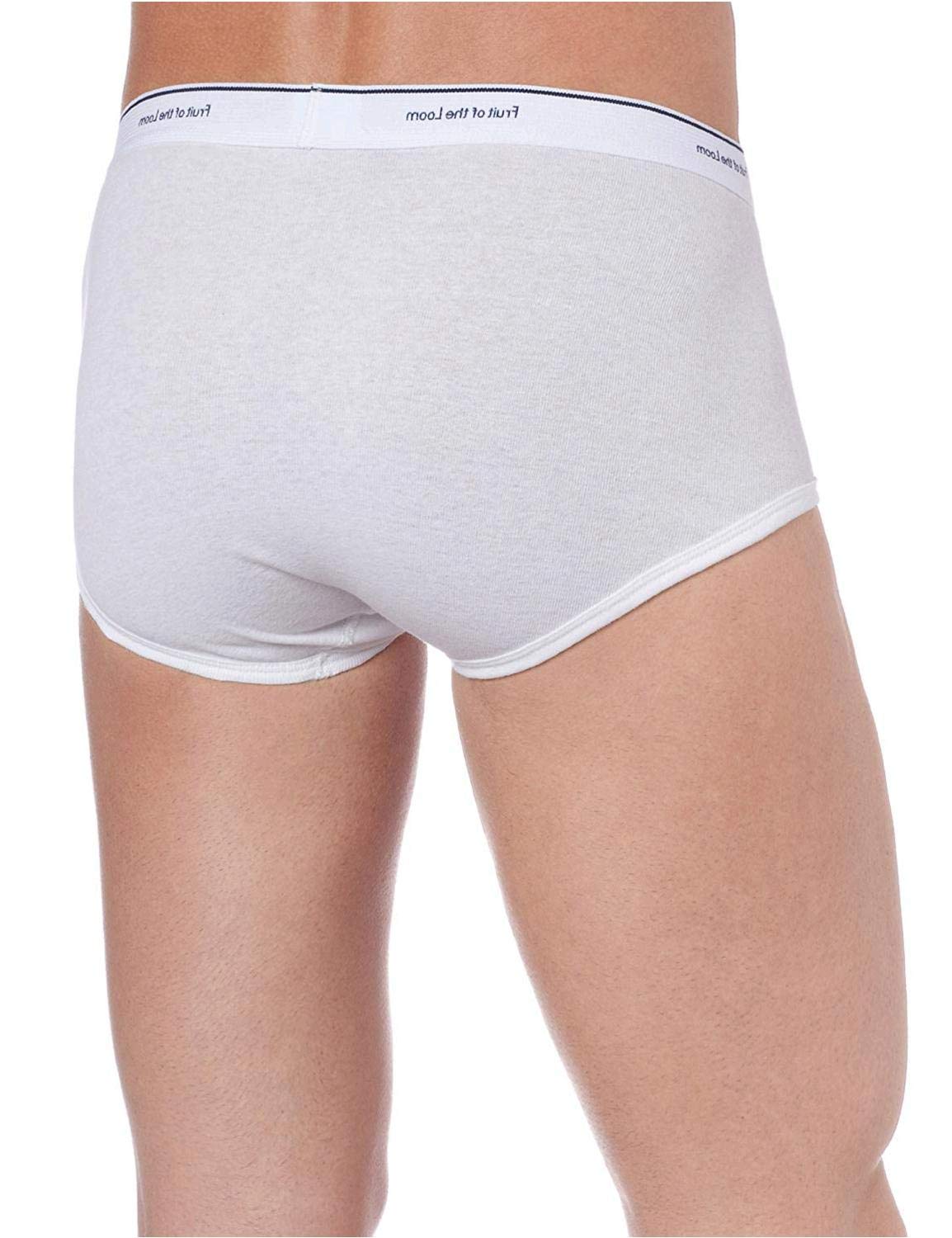 Fruit of the Loom Men's Cotton Brief Underwear 3-Pack - Soft Comfort Fit Boxer Briefs for Everyday Wear, Workout & Lounge