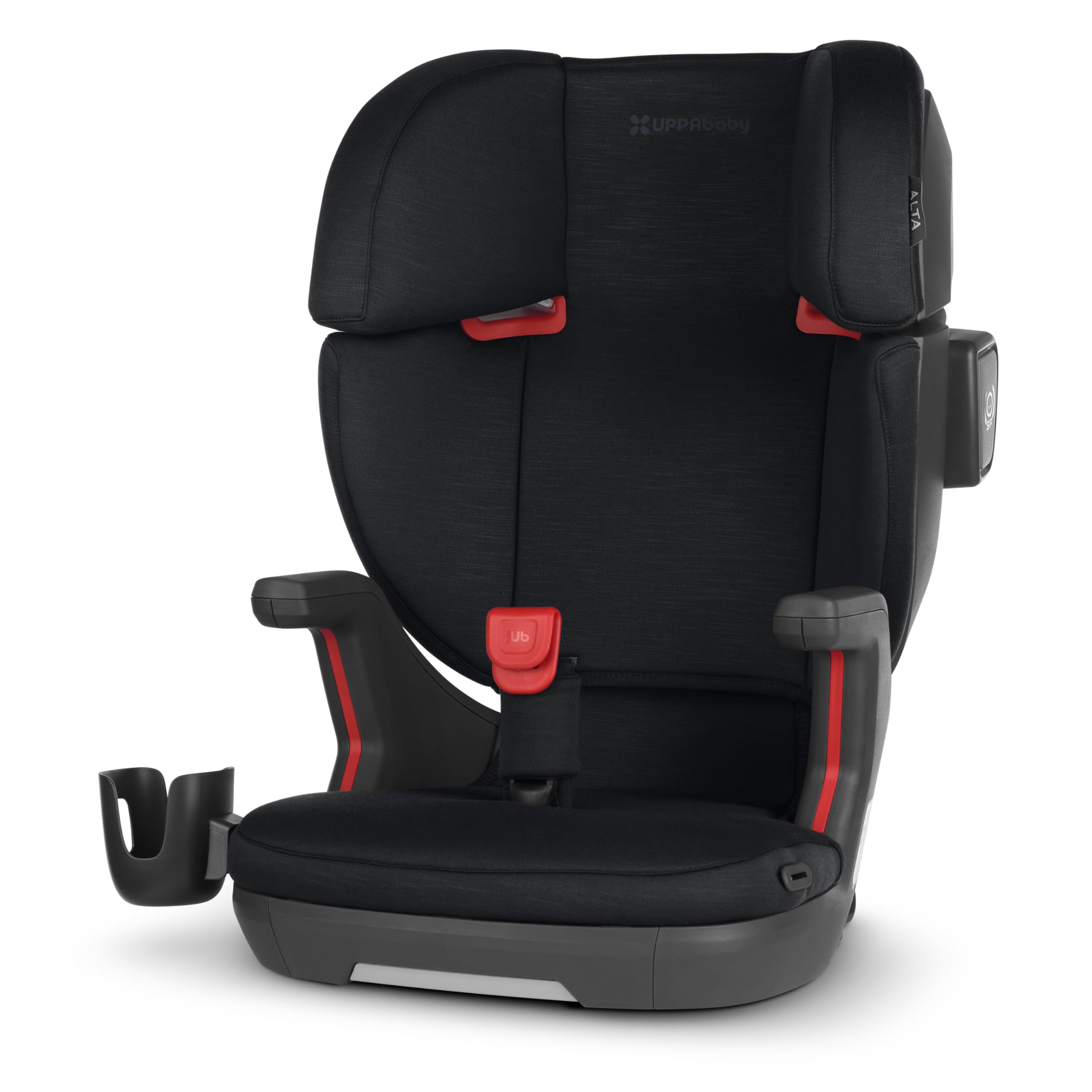 **UPPAbaby Alta V2 High Back Booster Car Seat for Kids – 7-Position Adjustable, Active Support Headrest, SecureFit Belt Guide & Cup Holder – Jake (Black Mélange) – Perfect for Travel & Everyday Safety**    （如果原始标题中的 