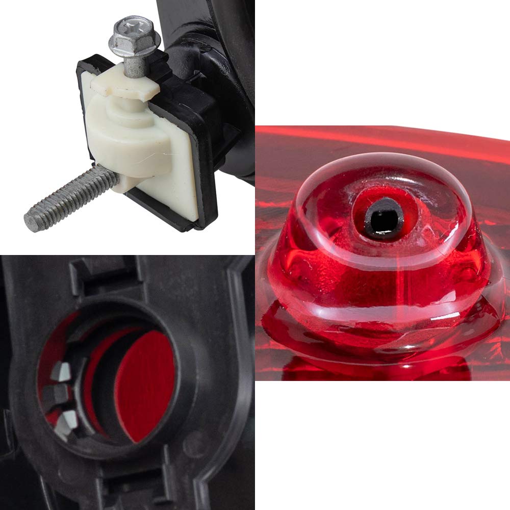 Brock Replacement Headlights and Tail Lights with 3rd Brake Lamp for 2001-2003 Dodge Caravan, Chrysler Town & Country, Plymouth Voyager - Perfect for Night Driving & Enhanced Safety