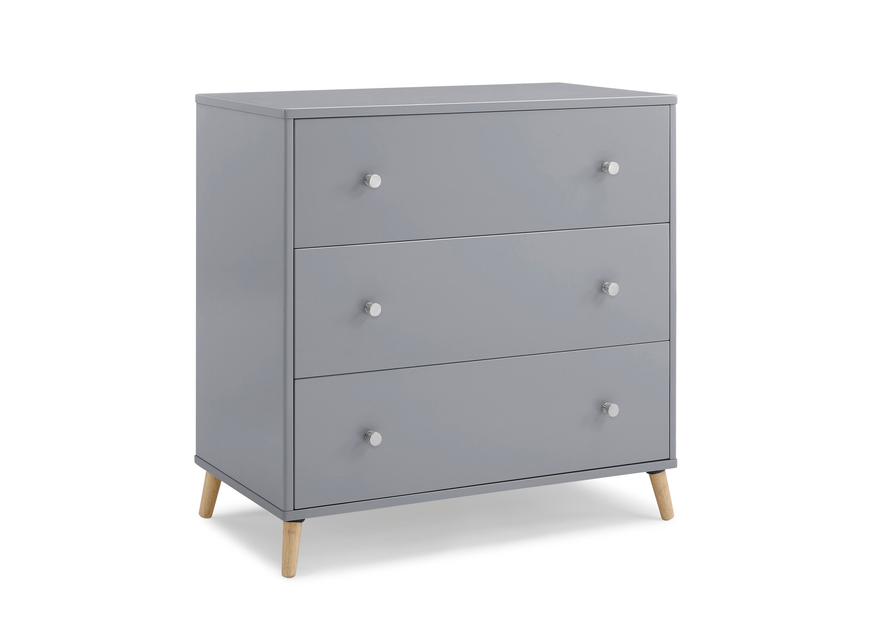 Jordan 3 Drawer Dresser - Modern Wooden Chest of Drawers for Bedroom Storage | Perfect for Clothes, Linens & Home Organization