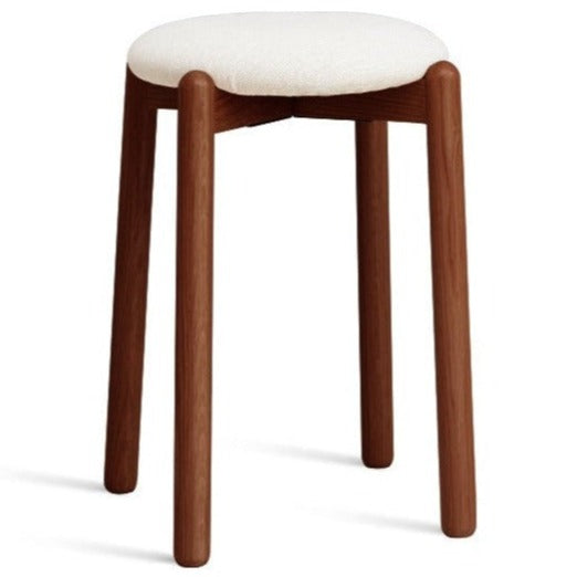 15.4x15.4x17.7 inch / 39x39x45сm / Walnut color / Oak Beige Stacking Stool