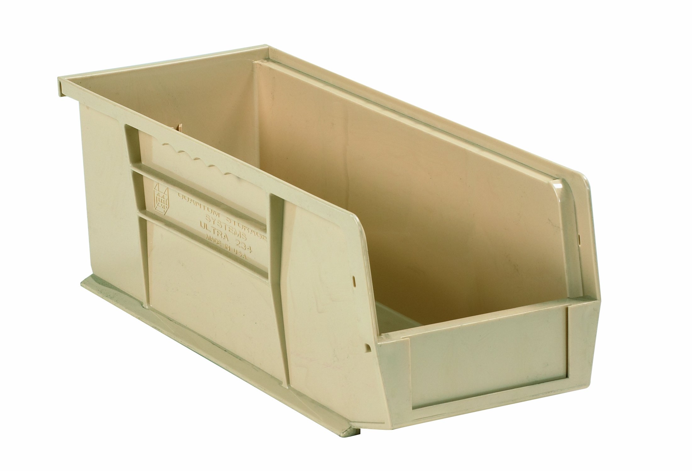 Aviditi 24-Pack Ivory Plastic Stackable & Hangable Storage Bins | 5-3/8