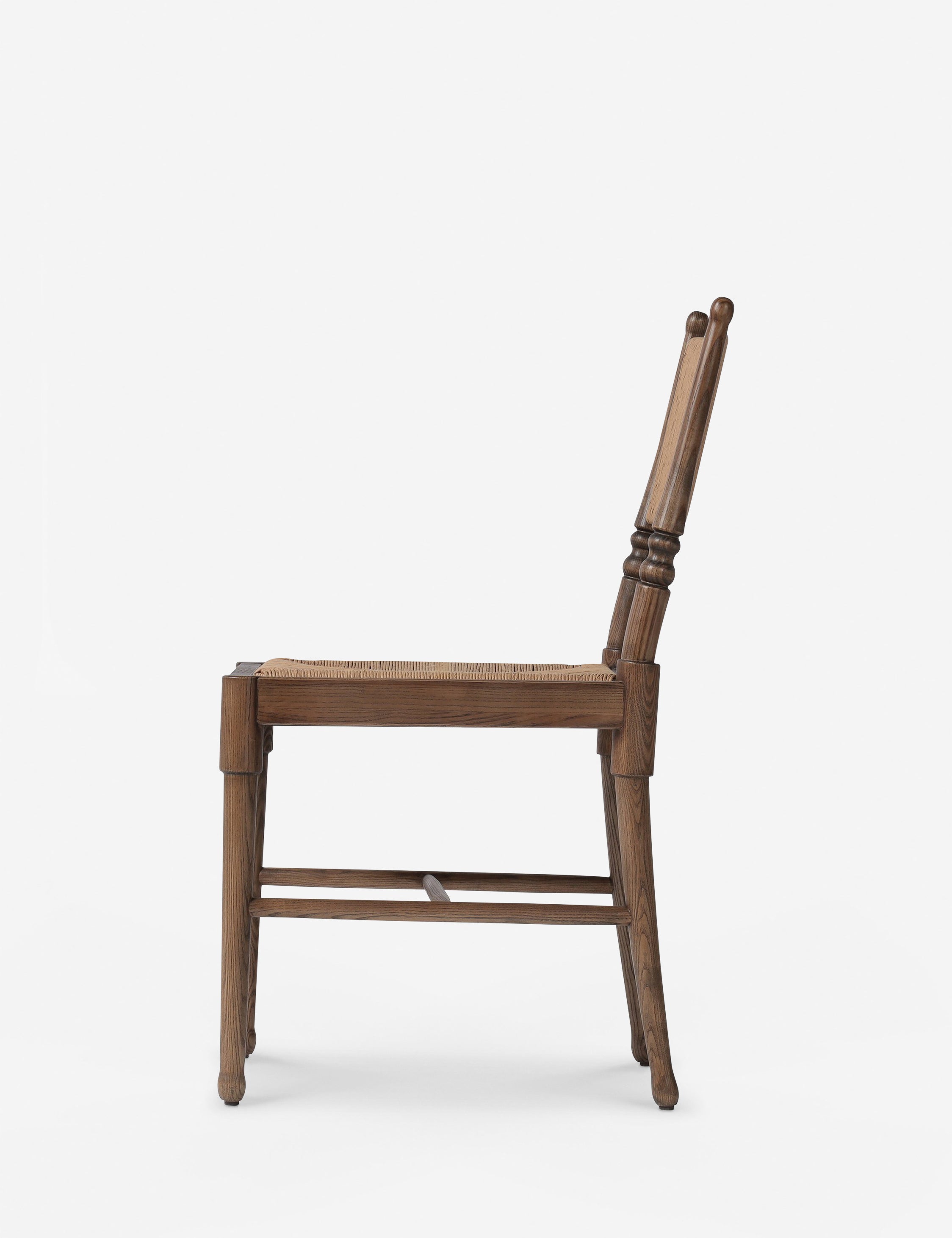 Fayth Dining Chair by Amber Lewis x Four Hands - Modern Wooden Dining Chair with Upholstered Seat - Perfect for Kitchen, Dining Room, and Home Office