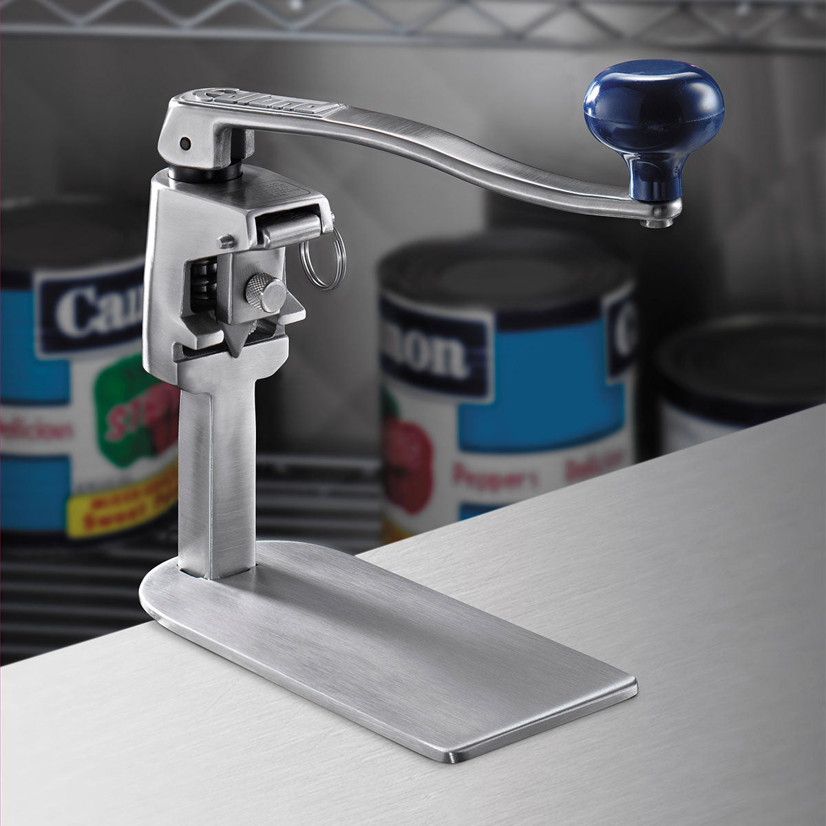 Edlund S-11 Commercial Stainless Steel Can Opener with Durable Cast Base - Heavy Duty Kitchen Tool for Restaurants, Catering & Food Service