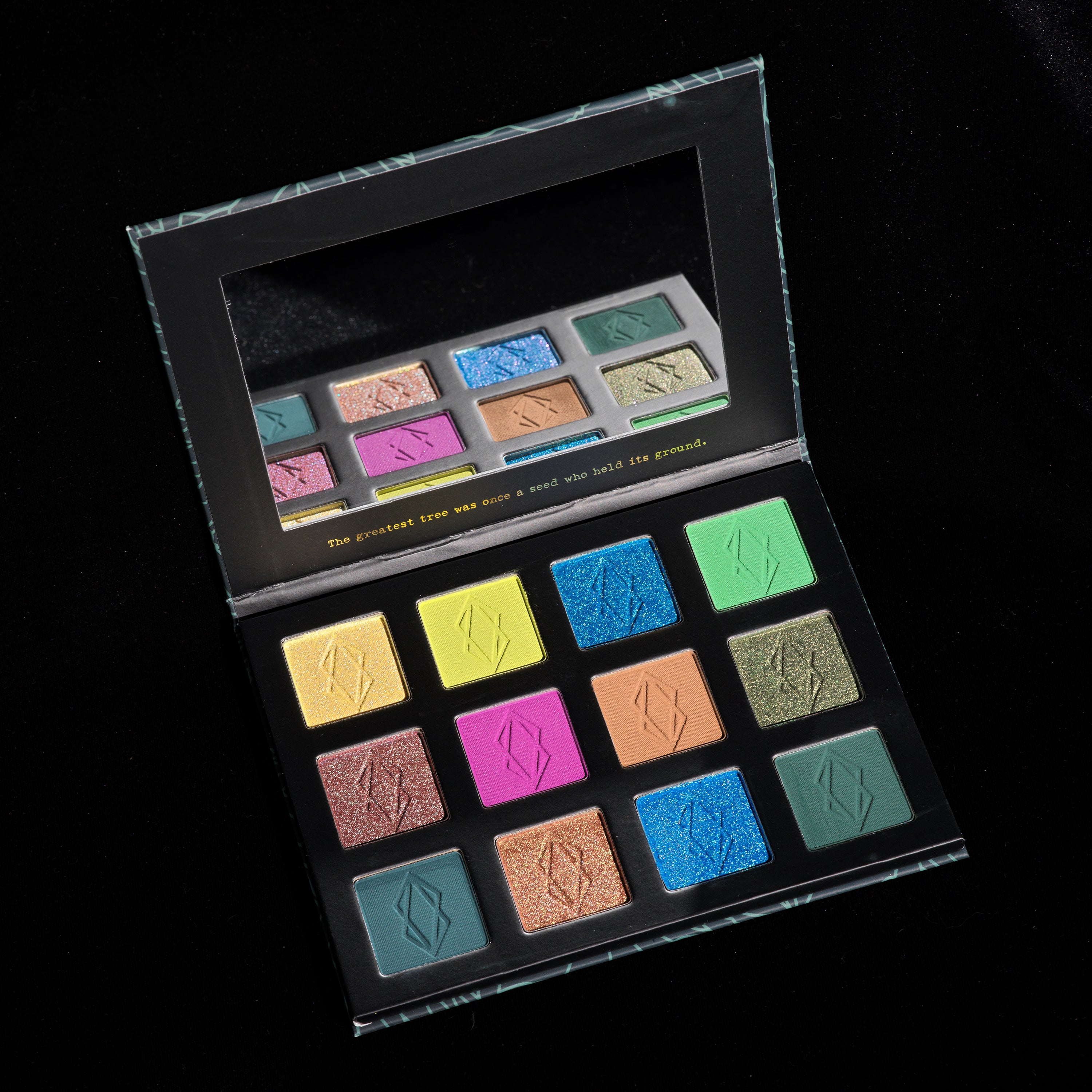 Evergreen Eyeshadow Palette - 12 Highly Pigmented Matte & Shimmer Shades for Stunning Eye Looks | Vegan & Cruelty-Free Makeup | Perfect for Daytime, Night Out, and Special Occasions