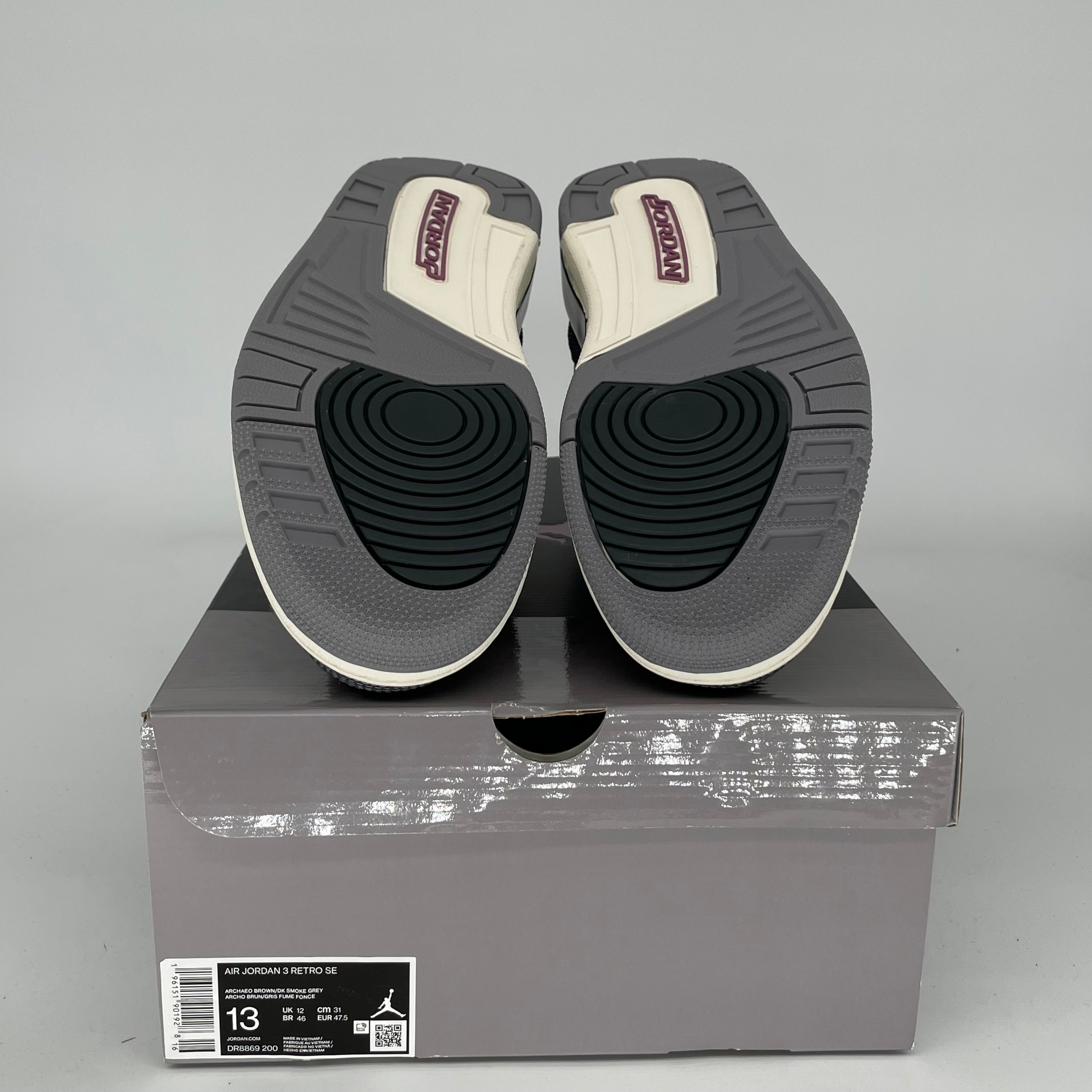 AIR JORDAN 3 WINTERIZED ARCHEO BROWN Men's Basketball Shoes Size 13 DR8869-200 - Perfect for Winter Streetwear & Sneaker Collectors