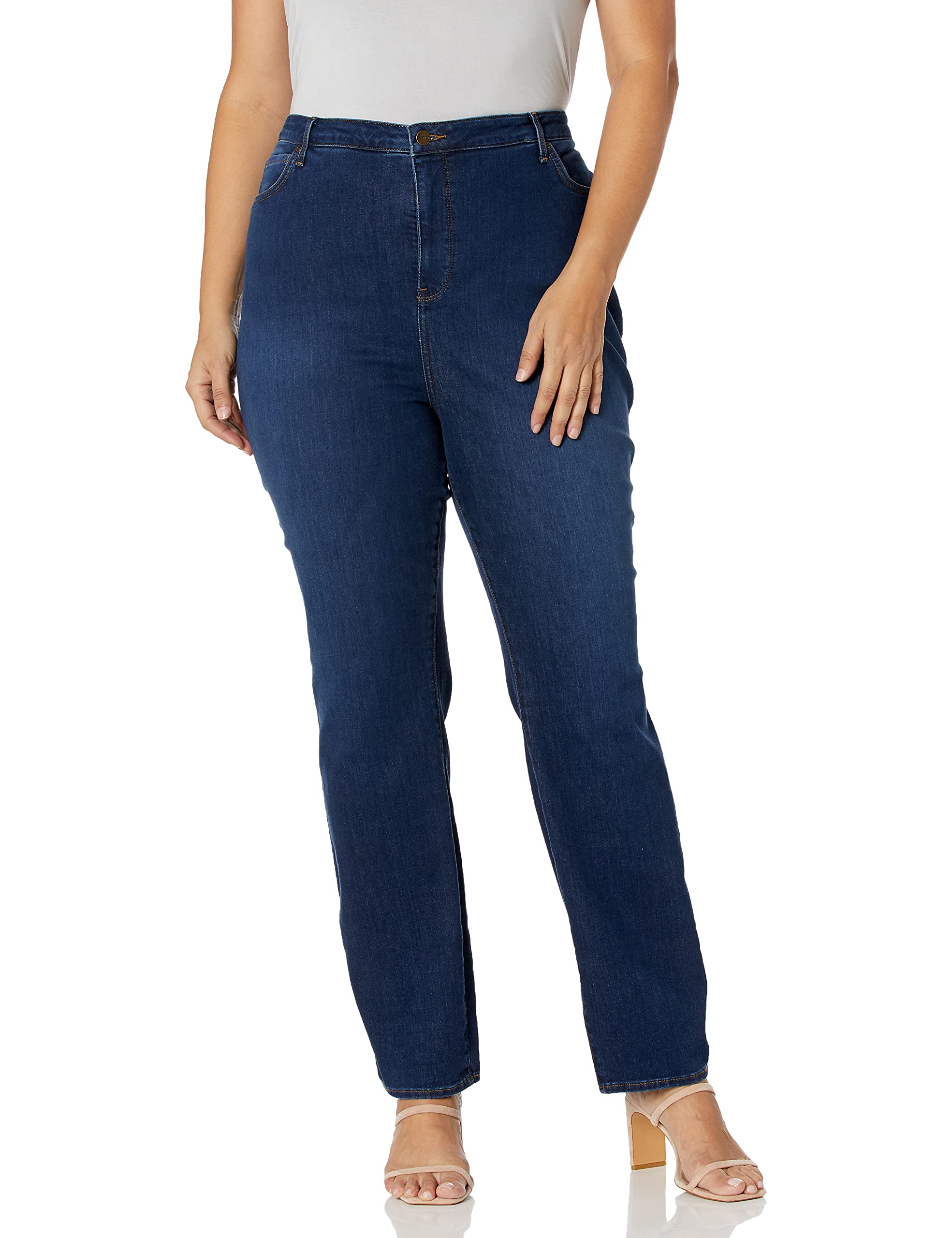 NYDJ Women's Plus Size Alina Skinny Jeans - Stretch Denim Pants for Curvy Figures | Perfect for Work, Casual Outings & Everyday Comfort