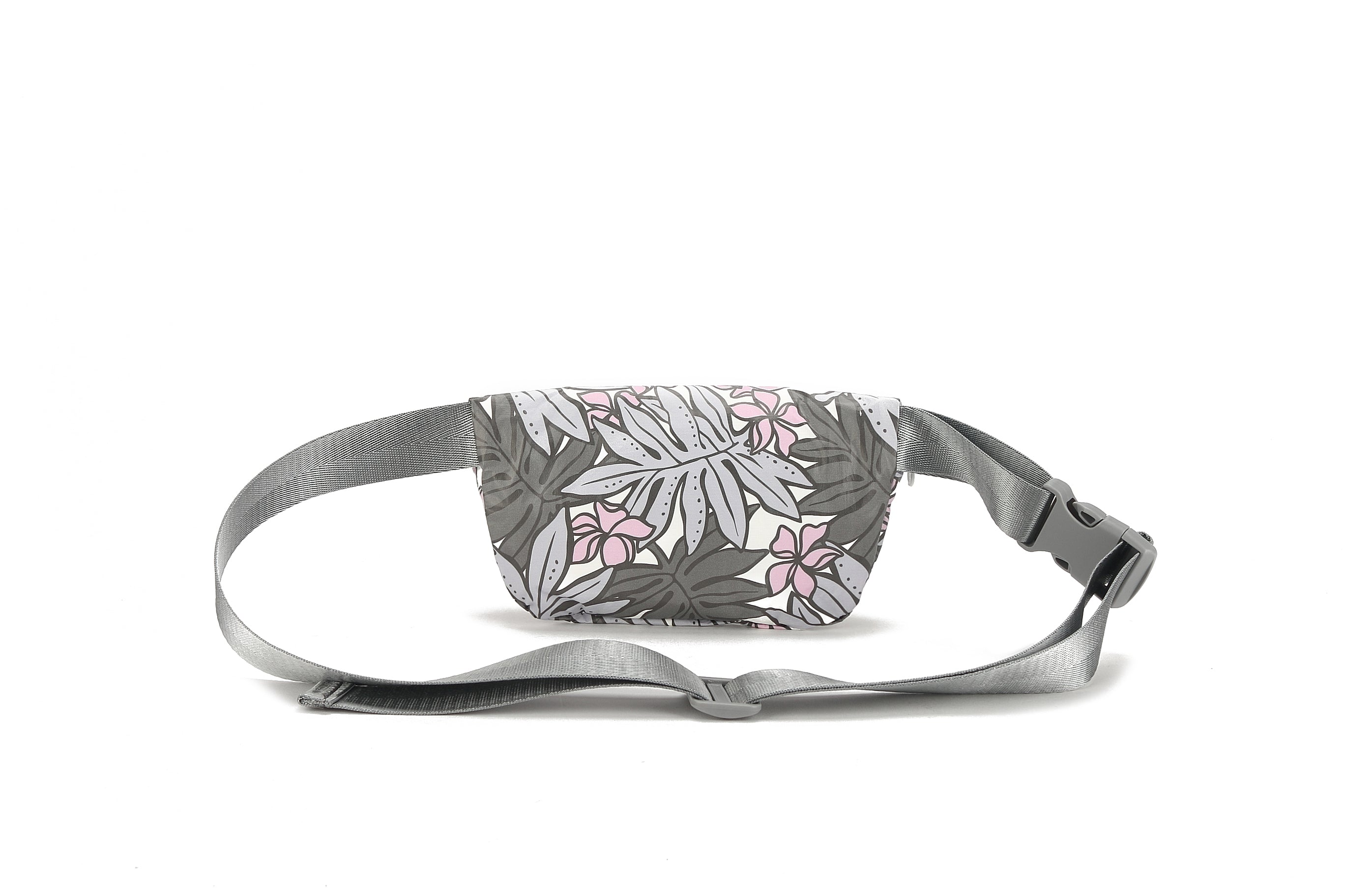 Fanny Pack Waist Bag - Stylish & Functional Wai Wai Lauaʻe Grey for Hiking, Travel & Everyday Use