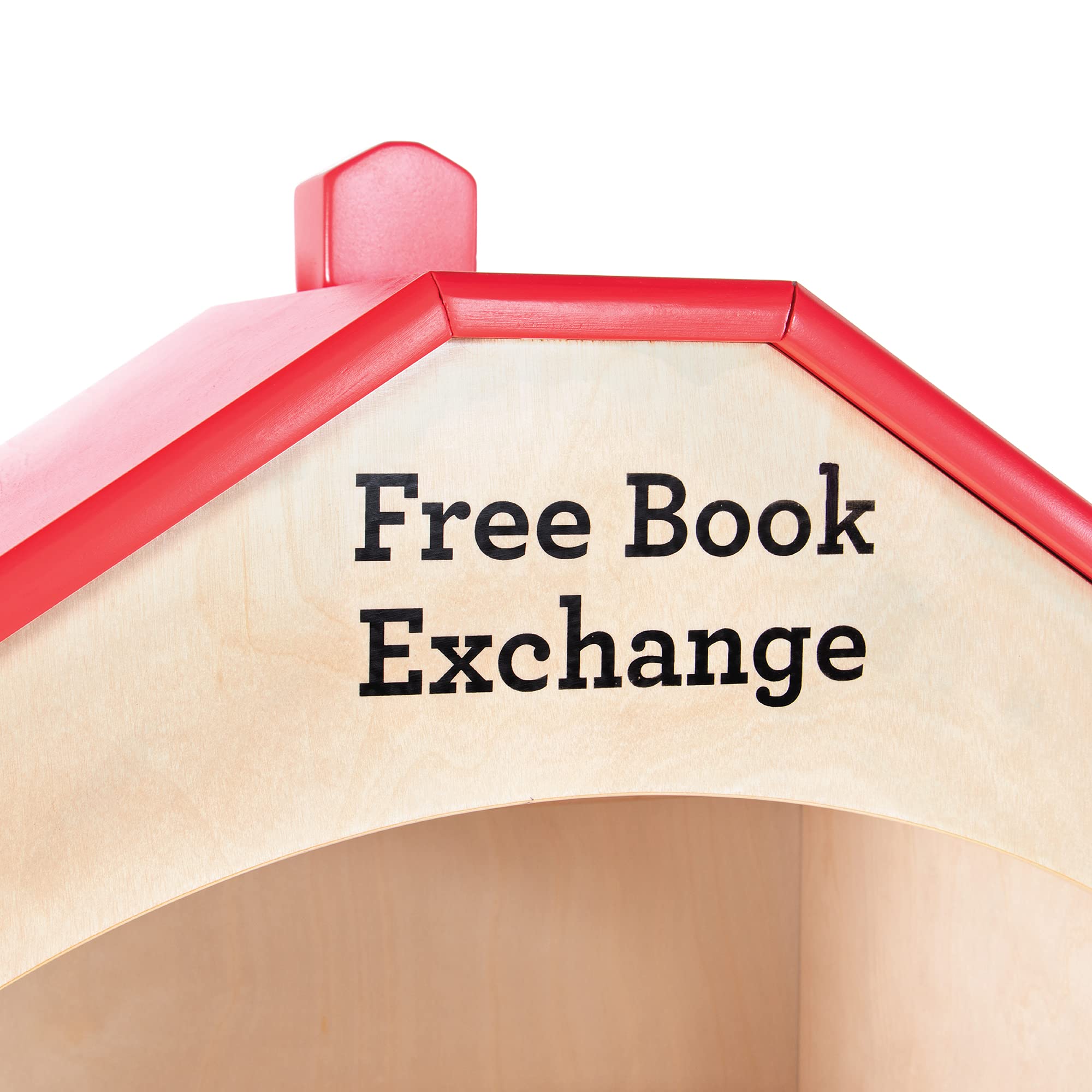 Guidecraft Free Library Exchange Book Stand - 3-Shelf Wooden Bookcase for Classroom & Home Storage | Perfect for School Libraries, Reading Corners & Kids' Rooms