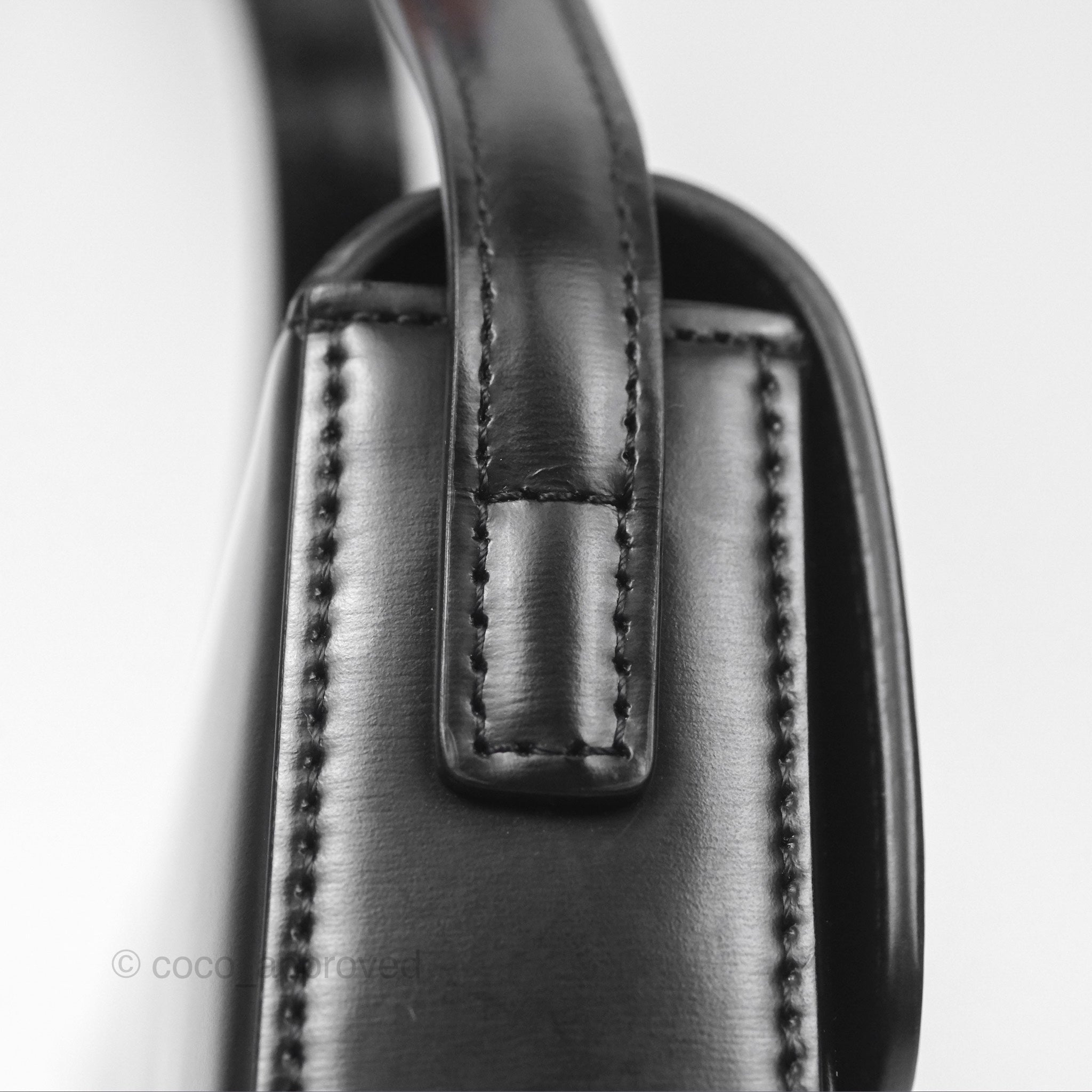 Celine Triomphe Shoulder Bag in Black Calfskin Leather - Luxury Crossbody Purse for Women, Perfect for Work, Travel and Evening Events